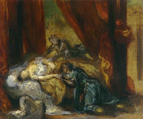 Eugene Delacroix The Death of Desdemona